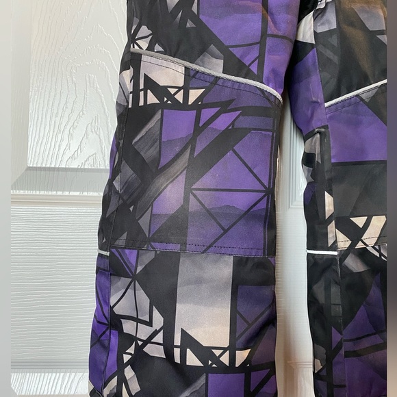 XMTN Kids Snow pants / 3M Thinsulate / Purple Black / Size 5 - Picture 6 of 9
